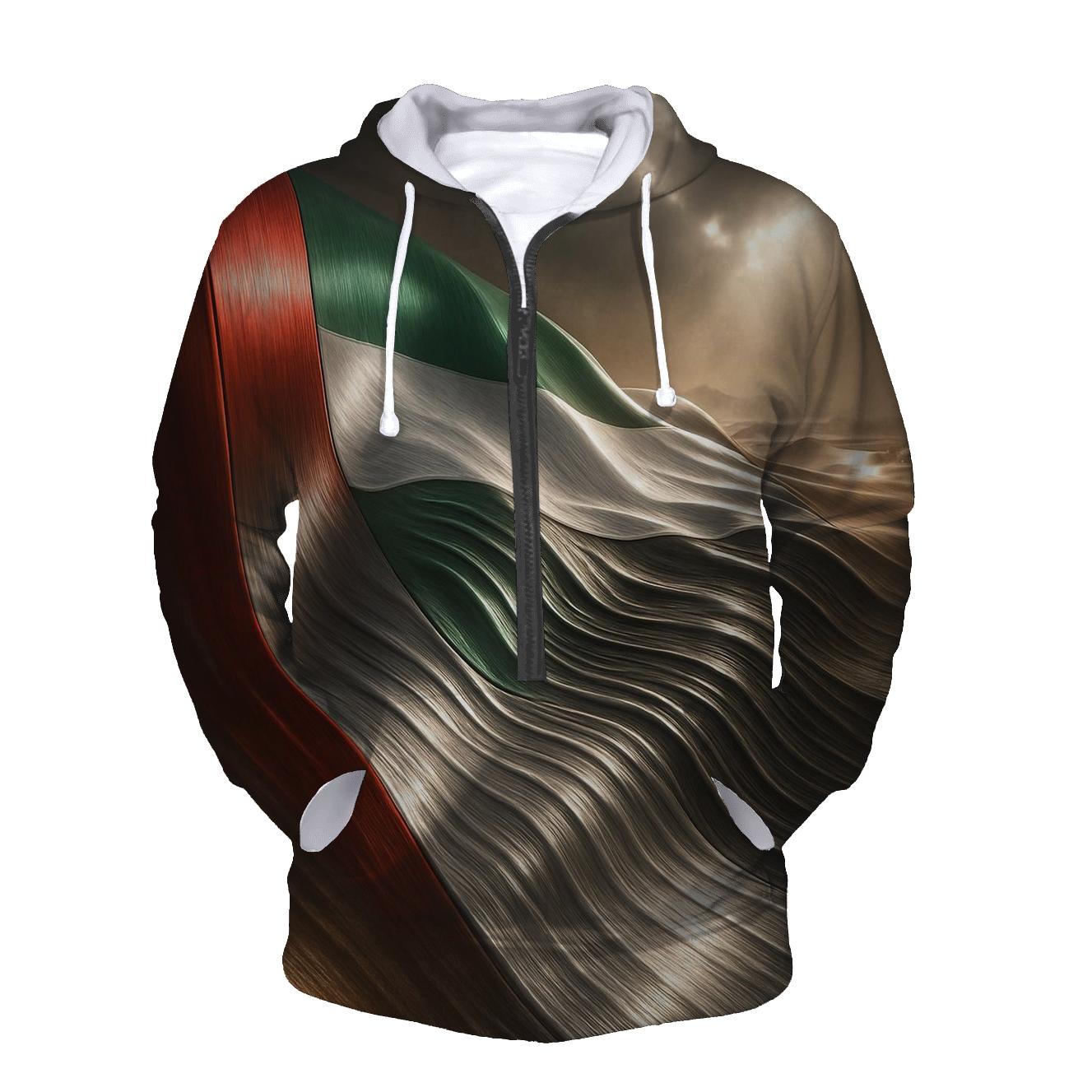 Metal Dunes Flag Of United Arab Emirates designer hoodies