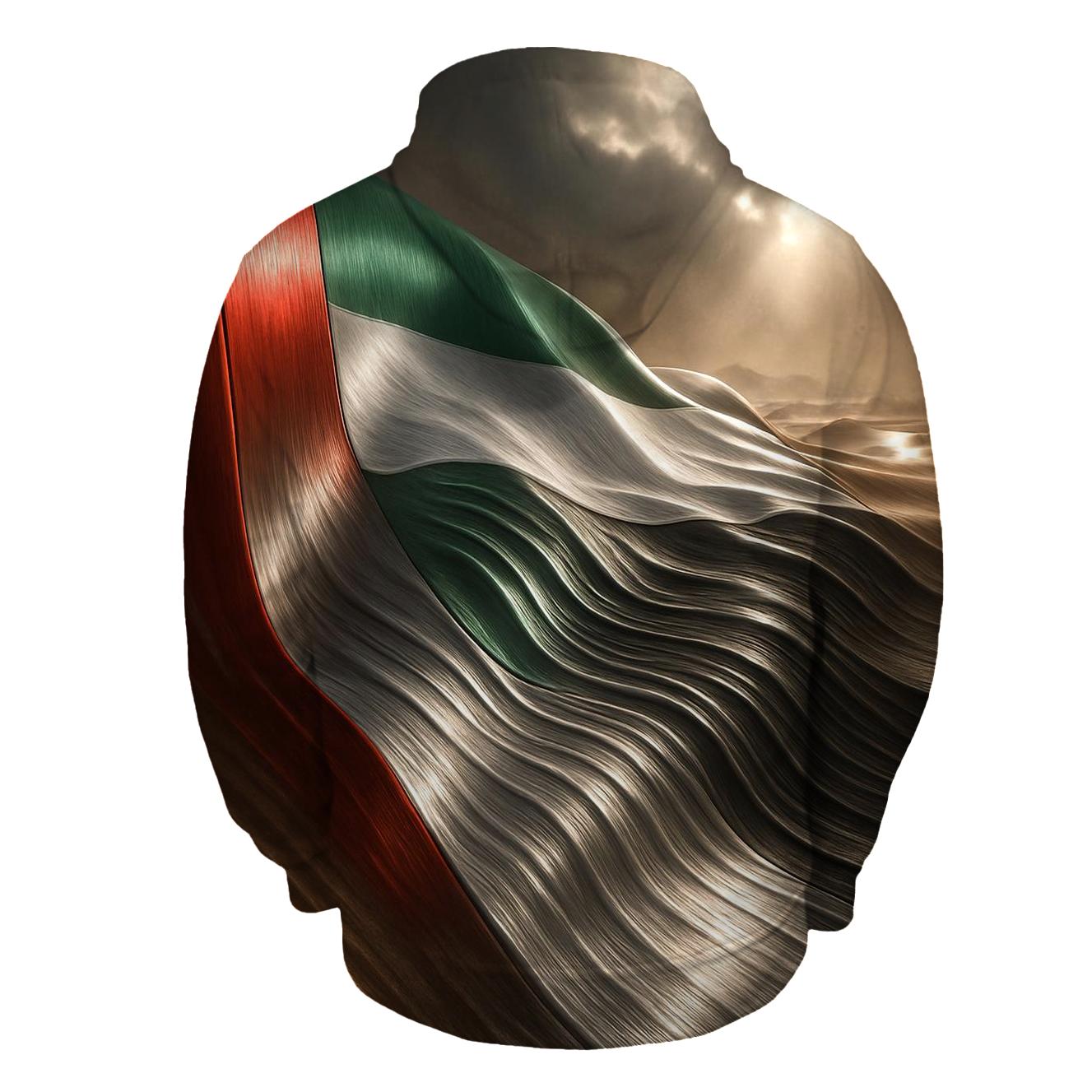 Metal Dunes Flag Of United Arab Emirates designer hoodies