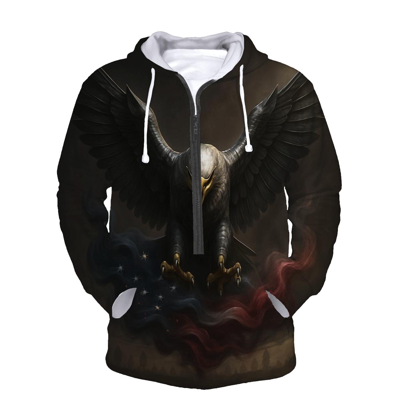 Eagle Of Steel Over The Banner Of Smoke heavyweight hoodies