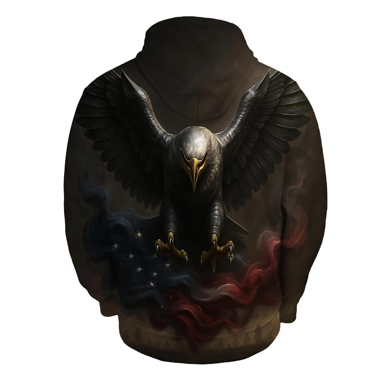 Eagle Of Steel Over The Banner Of Smoke heavyweight hoodies
