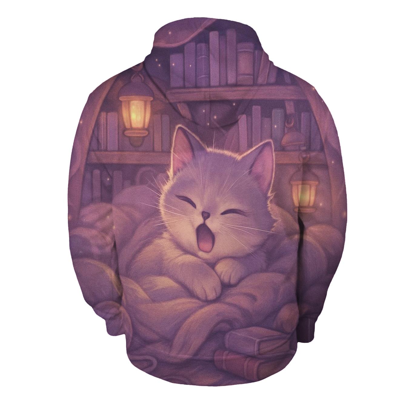 Lavender Library Blanket Purrs hoodie designs
