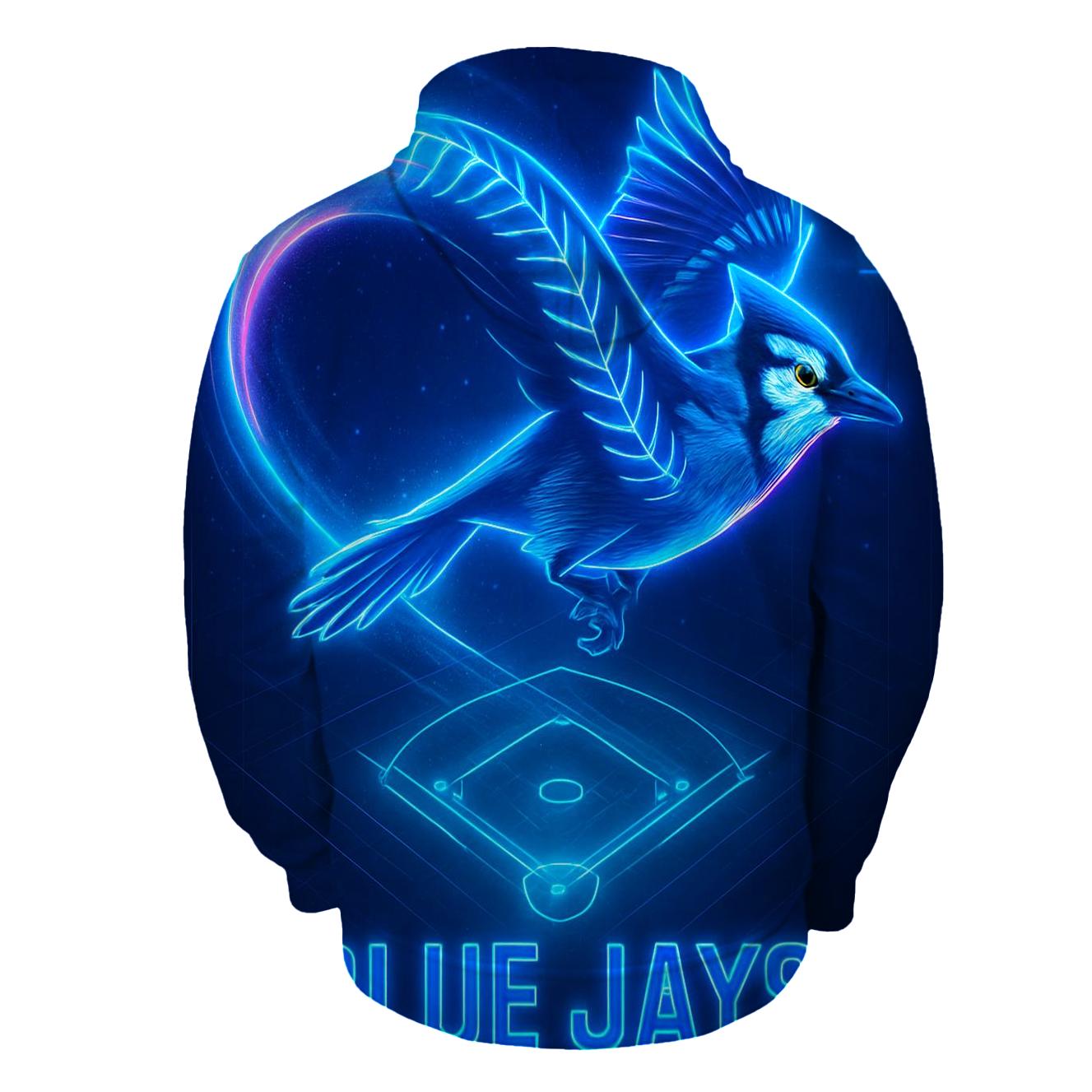 Neon Flight Path Of Blue Jays hoodie styles