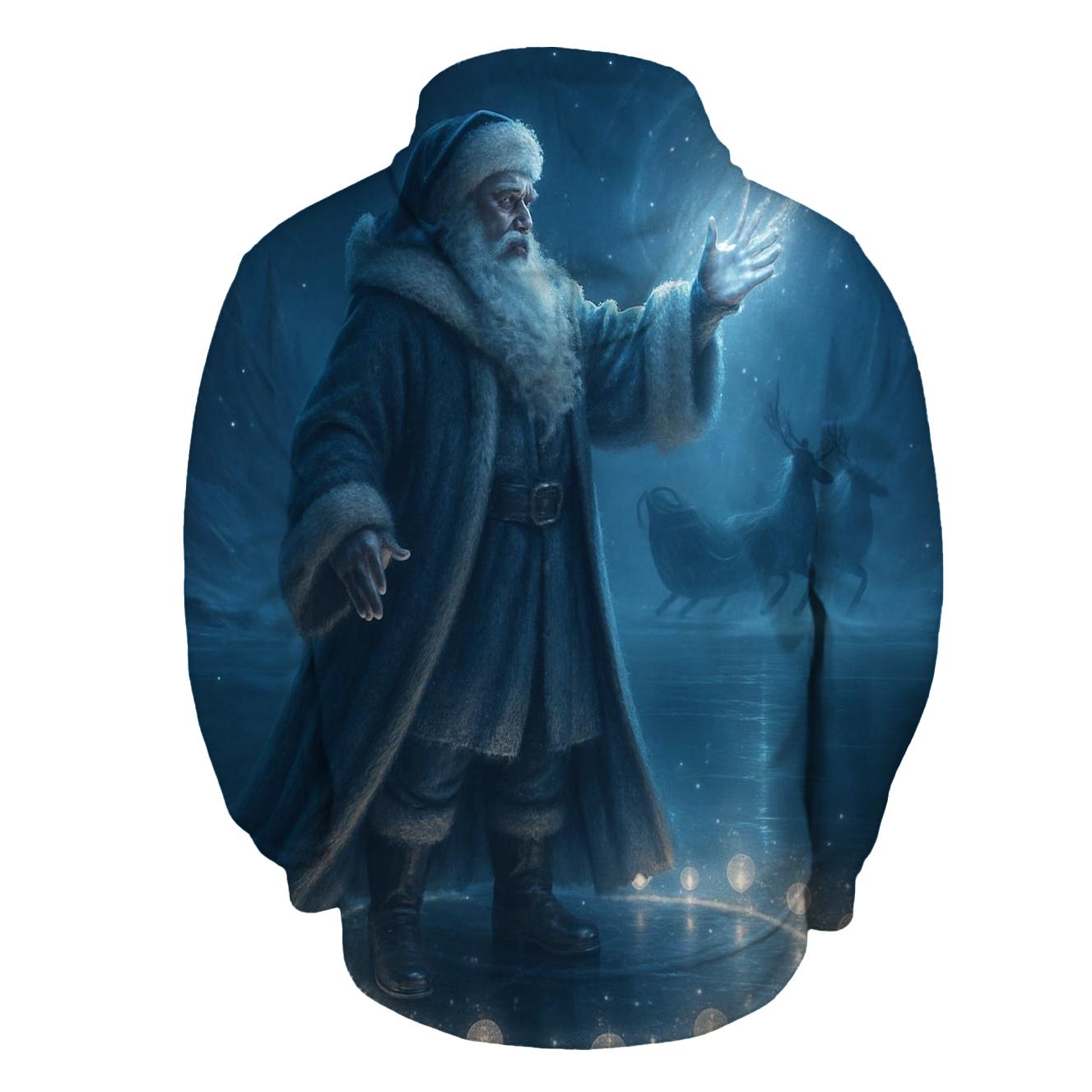 Frosted Moonlit Sleigh Summon lightweight hoodies