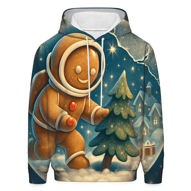 Gingerbread Astronaut Snow Globe Rescue hoodie designs