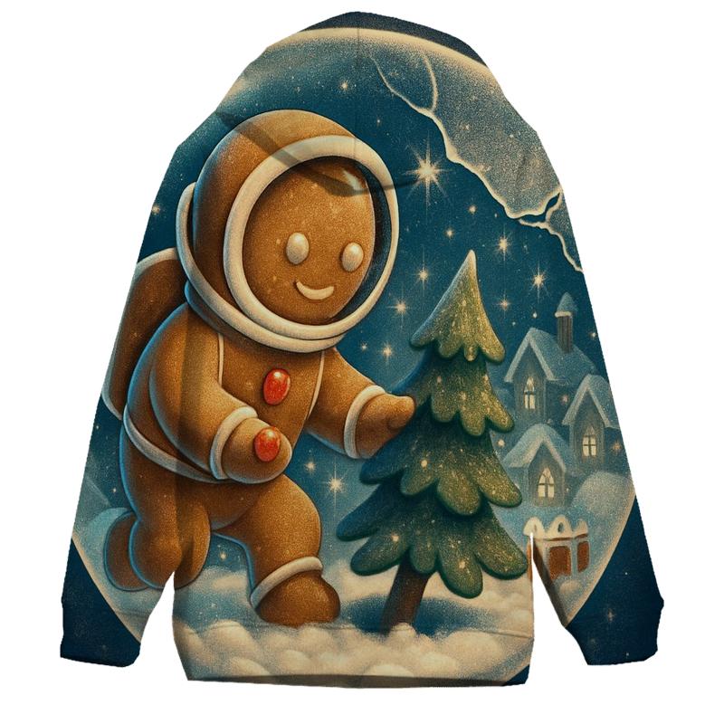 Gingerbread Astronaut Snow Globe Rescue hoodie designs