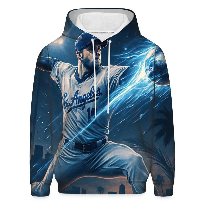 Chrome Comet Fastball Over Los Angeles graphic hoodies