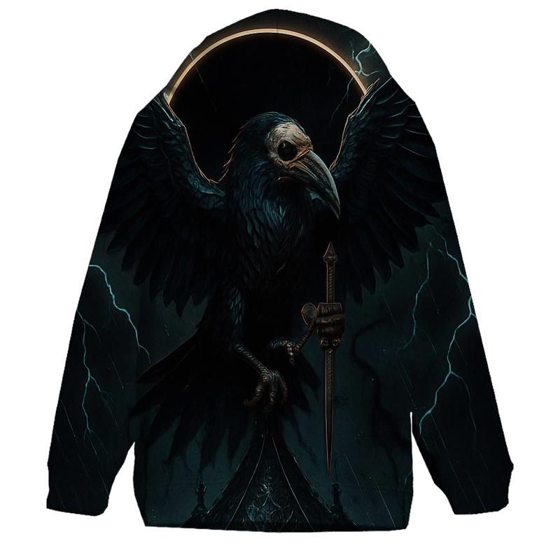 Raven Of The Iron Eclipse printed hoodies