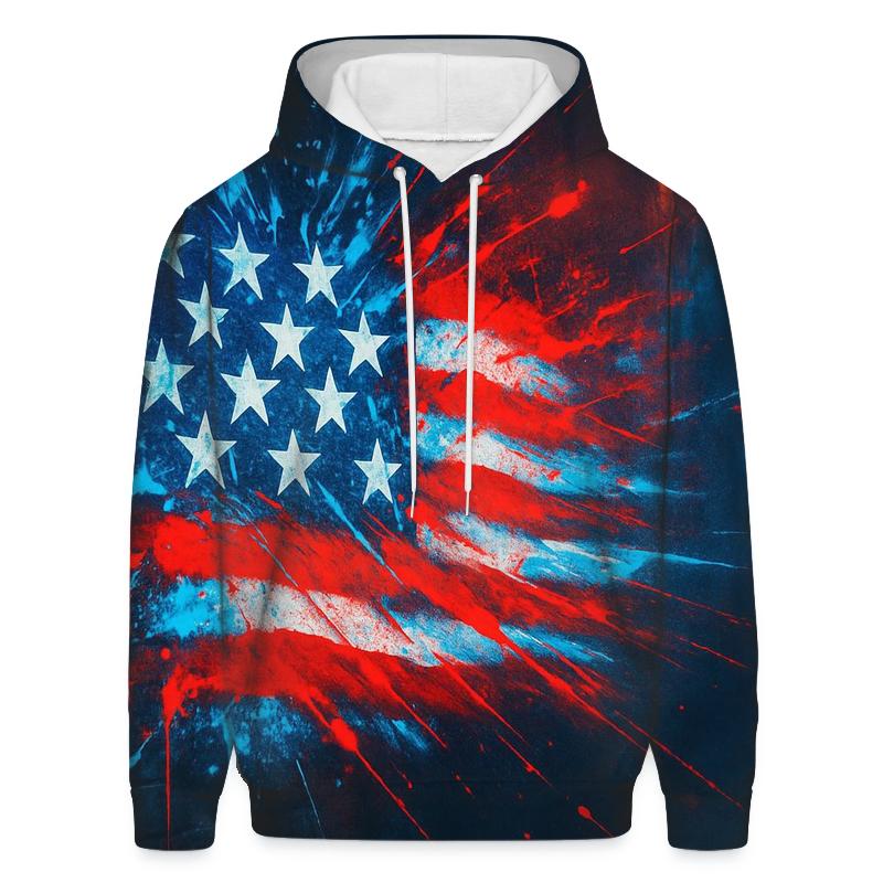 Neon Alley Patriot Burst premium hoodies