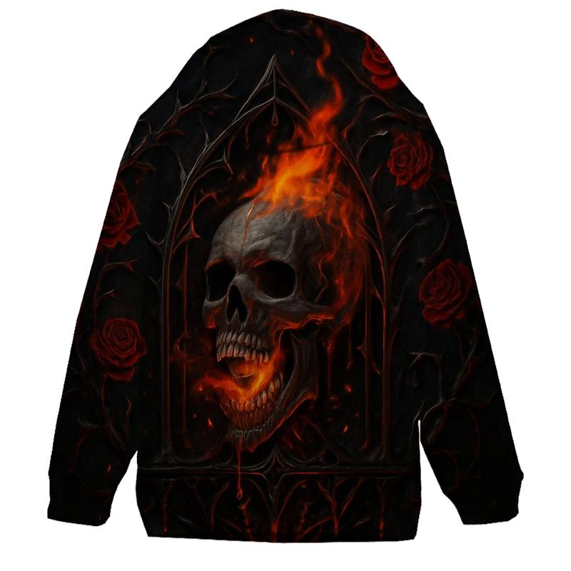 Infernal Bloom Of The Thorned Reliquary printed hoodies