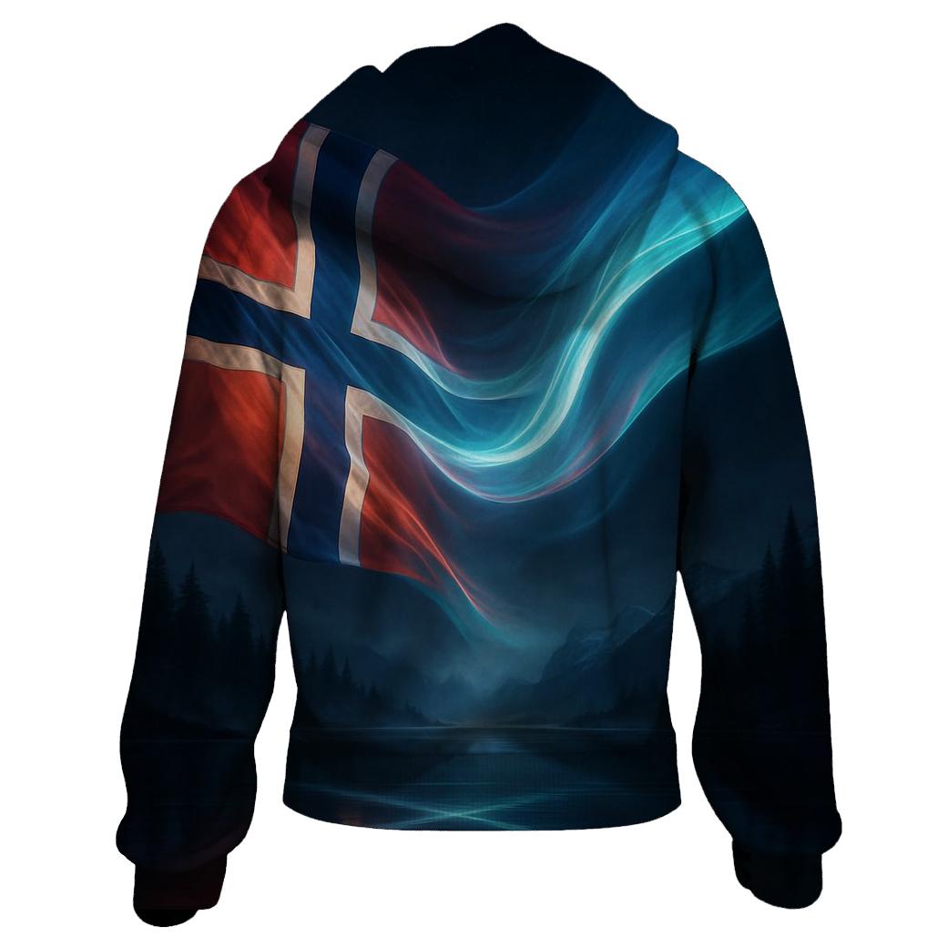 Aurora Fjord Flag Of Norway hoodie trends
