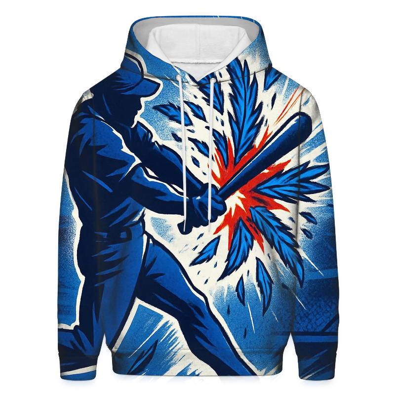 Featherstorm Swing With Blue Jays Power graphic hoodies