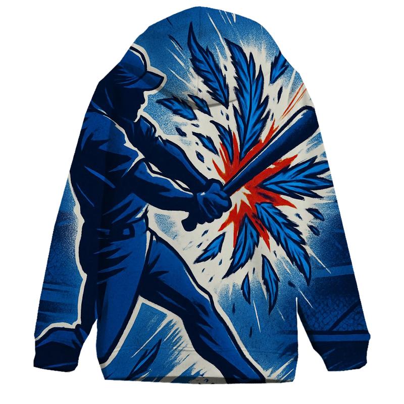 Featherstorm Swing With Blue Jays Power graphic hoodies