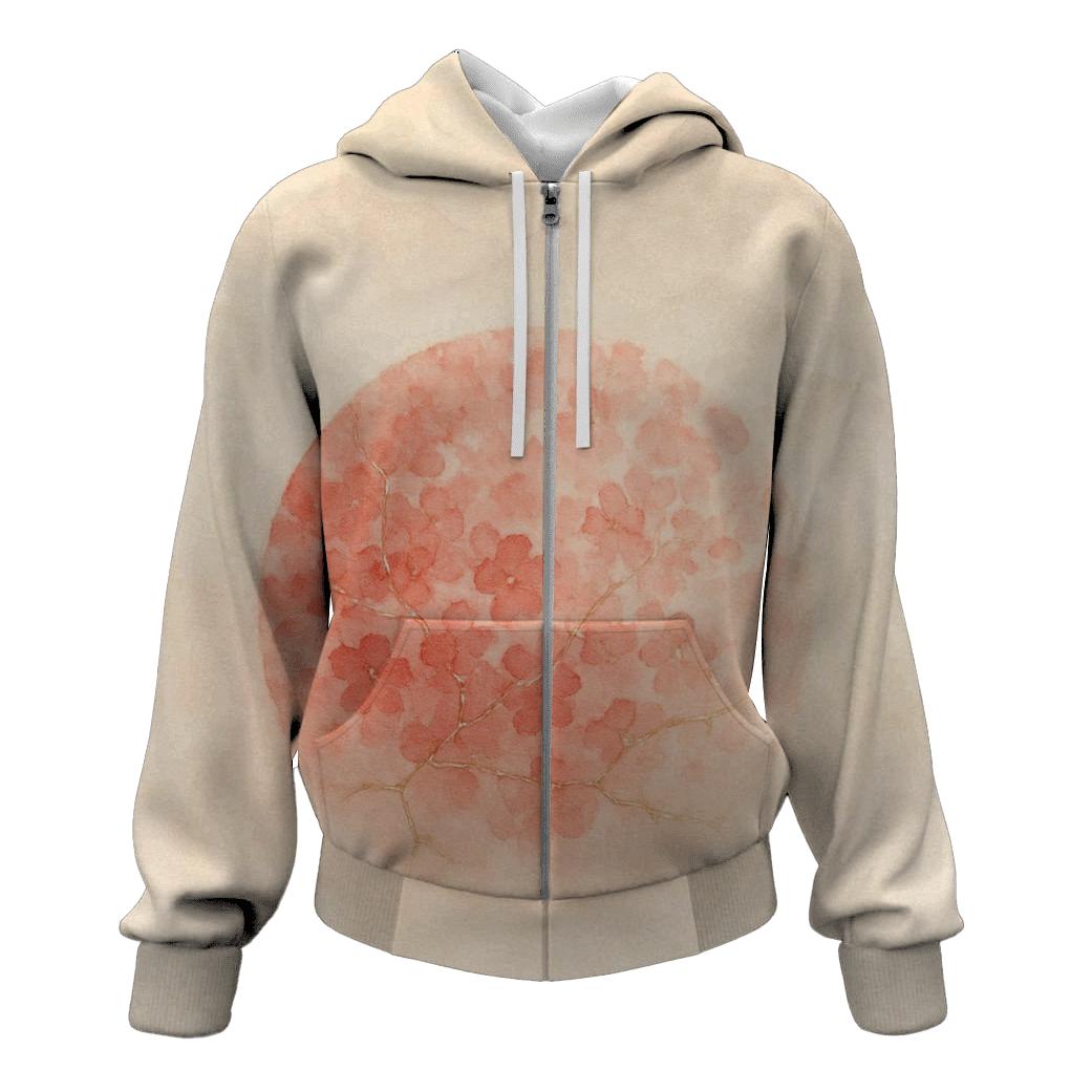 Kintsugi Sakura Flag Of Japan custom hoodies