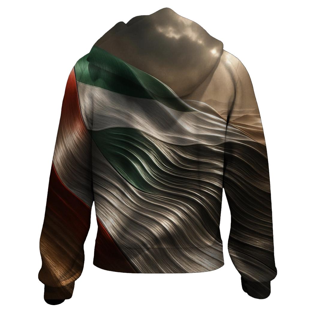 Metal Dunes Flag Of United Arab Emirates hoodies fashion
