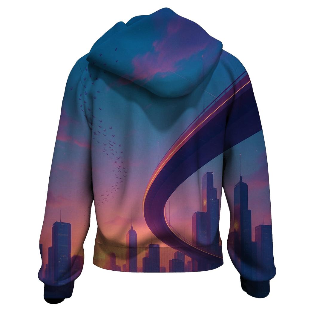 Skybridge Sundown Drift graphic hoodies