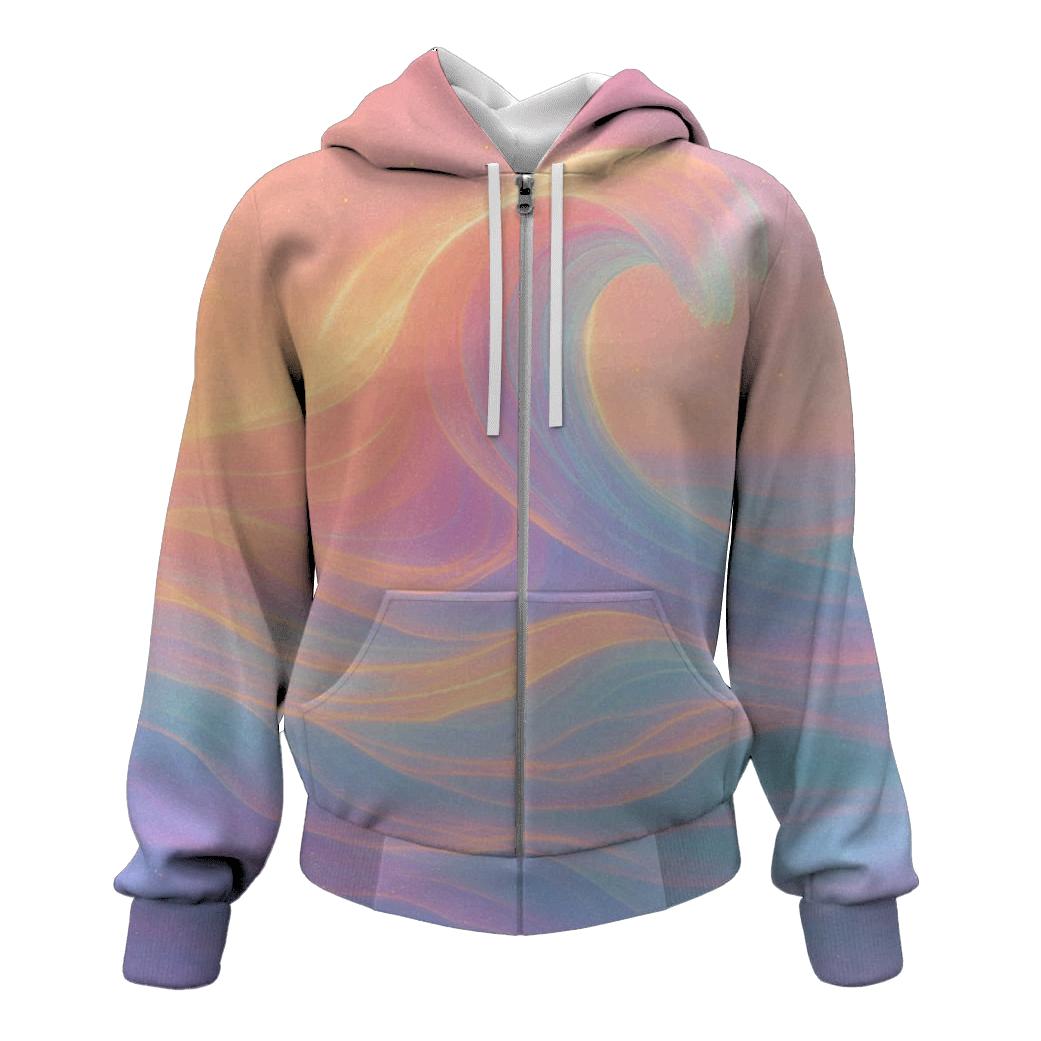 Luminous Tidal Mirage premium hoodies