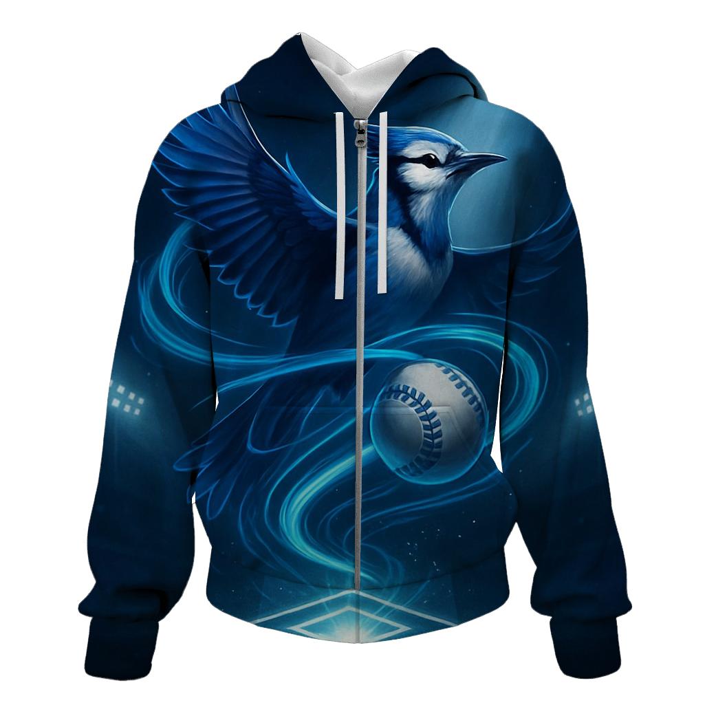 Aurora Diamond Surge Blue Jays graphic hoodies