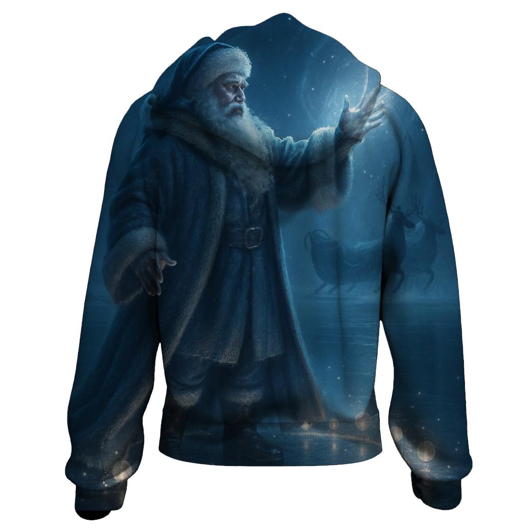 Frosted Moonlit Sleigh Summon heavyweight hoodies