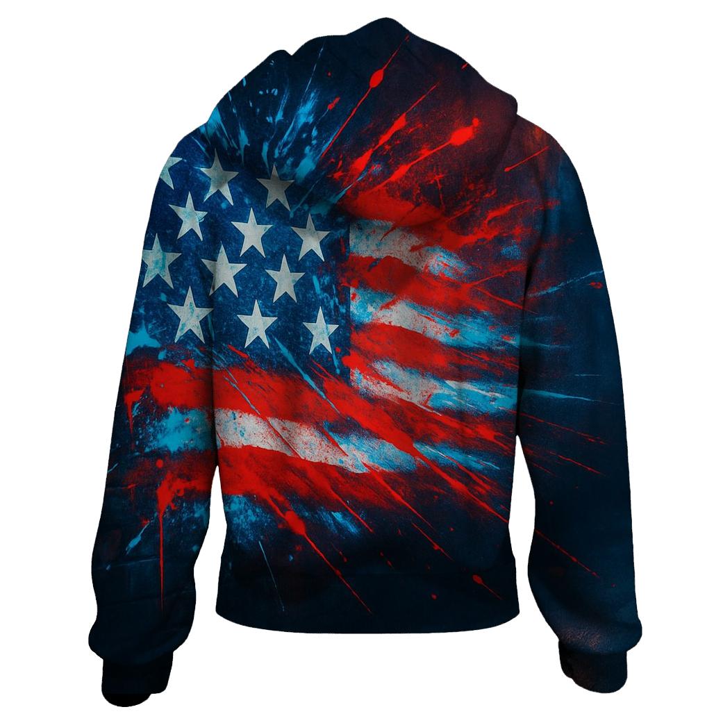 Neon Alley Patriot Burst pullover hoodies