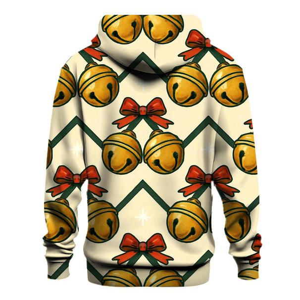 Golden Bell Chevron Parade On Warm Ivory Background hoodie styles