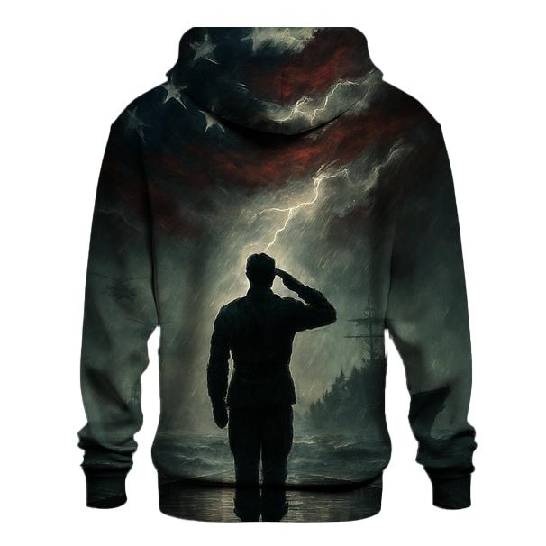 Harbor Vigil Under The Storm Flag graphic hoodies