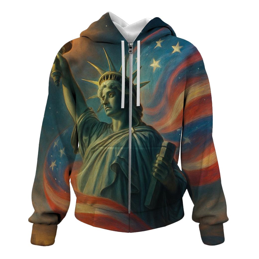 Liberty Torch Aurora Wrap designer hoodies
