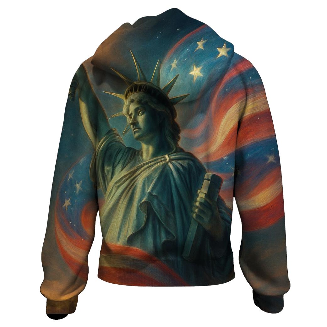 Liberty Torch Aurora Wrap designer hoodies