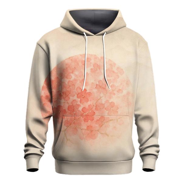 Kintsugi Sakura Flag Of Japan embroidered hoodies