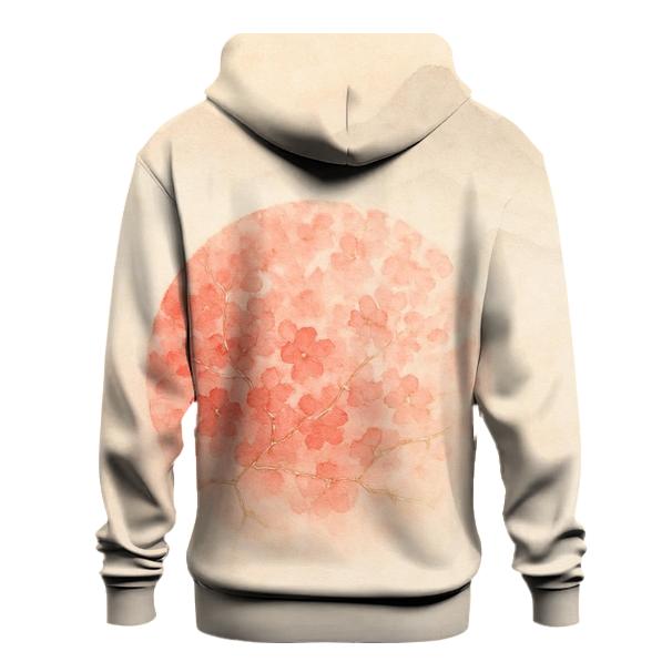 Kintsugi Sakura Flag Of Japan embroidered hoodies