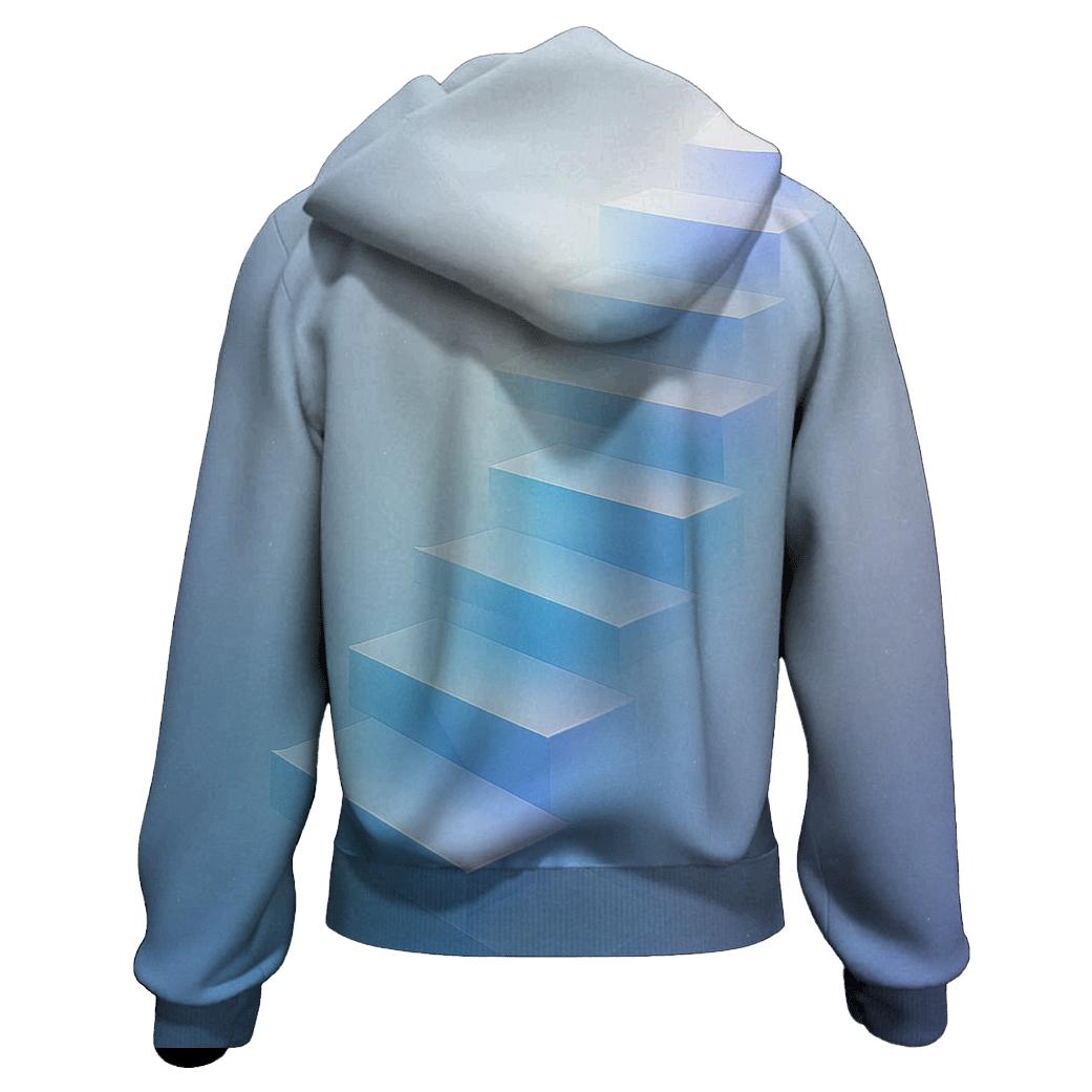 Prismatic Stairway Drift graphic hoodies