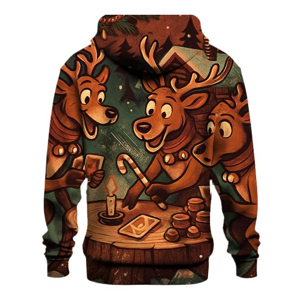 Reindeer Card Shark Cabin Night hoodie trends
