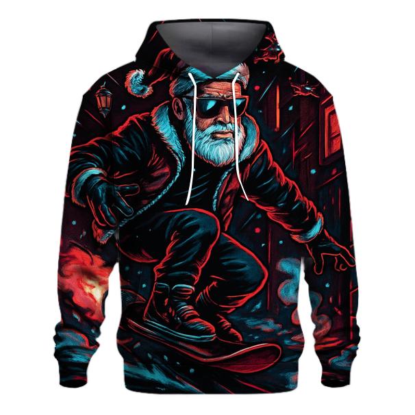 Neon Alley Santa Rider designer hoodies