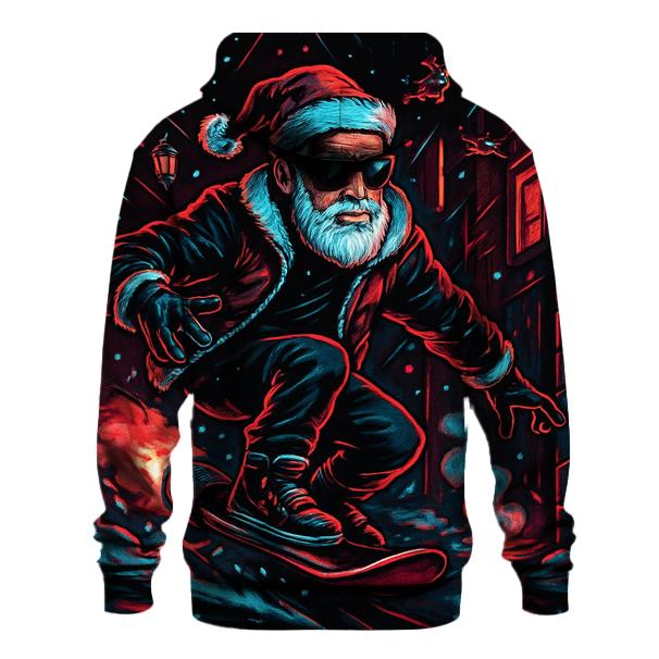 Neon Alley Santa Rider designer hoodies