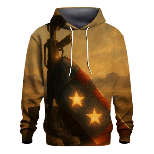 Desert Memorial Of Boots Rifle And Folding Stars hoodie styles