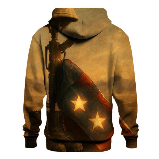 Desert Memorial Of Boots Rifle And Folding Stars hoodie styles