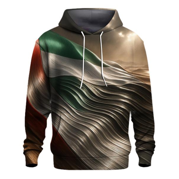 Metal Dunes Flag Of United Arab Emirates hoodie styles