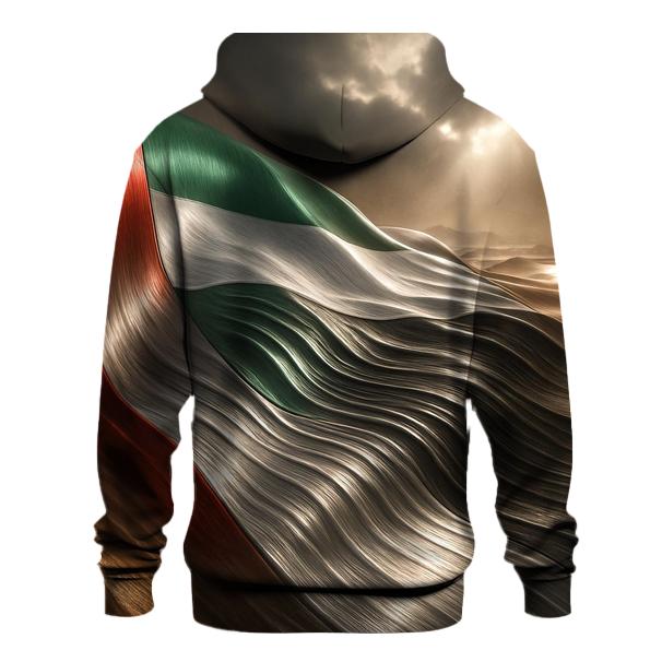 Metal Dunes Flag Of United Arab Emirates hoodie styles
