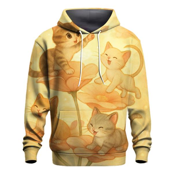 Sunrise Petal Carousel Cats premium hoodies