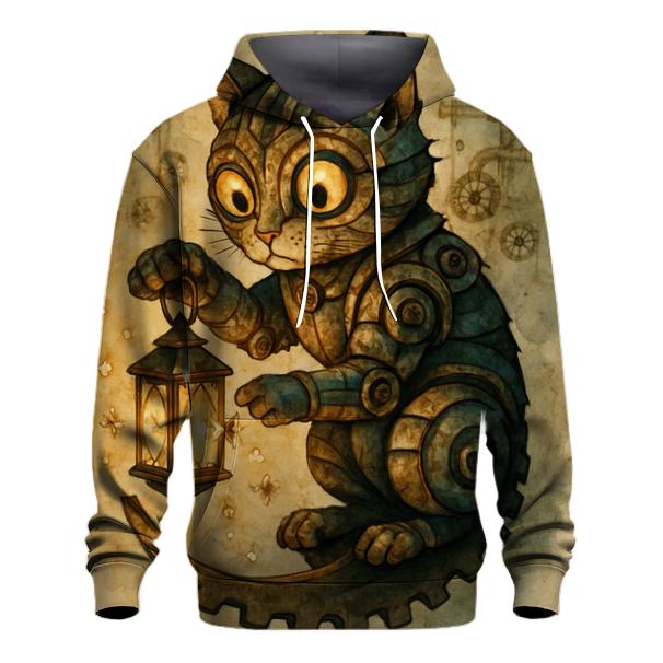 Clockwork Lantern Cat hoodie designs