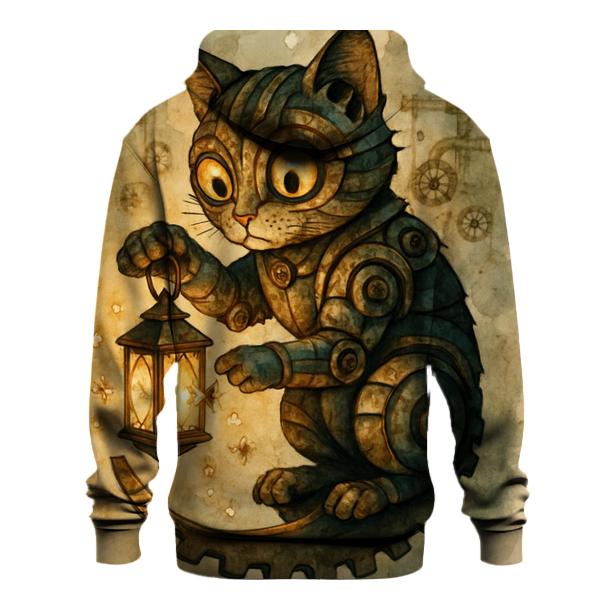 Clockwork Lantern Cat hoodie designs