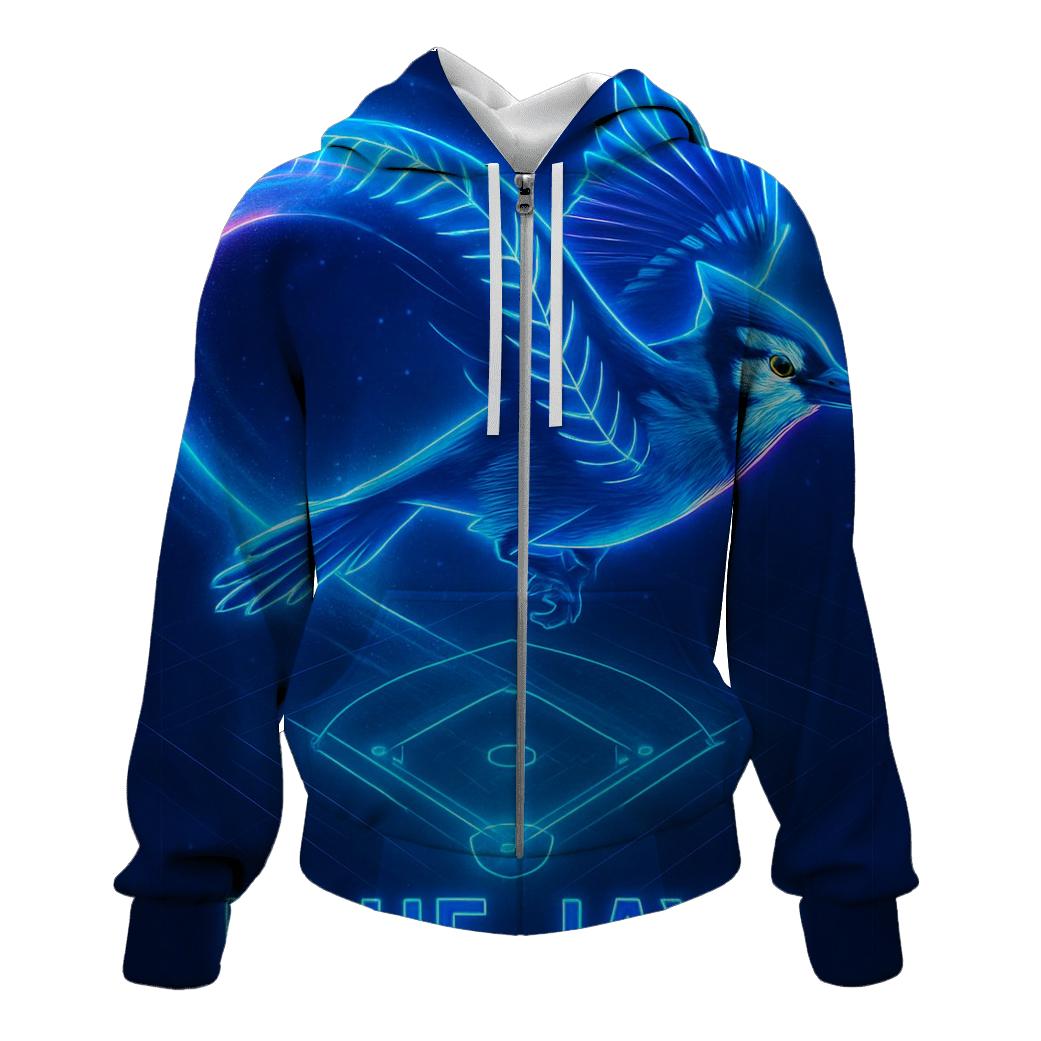 Neon Flight Path Of Blue Jays hoodies fashion