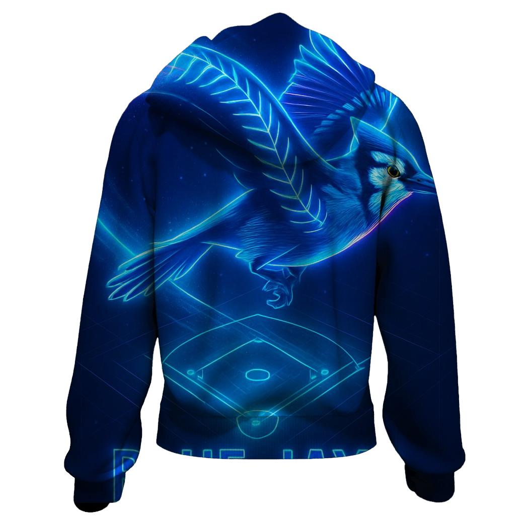Neon Flight Path Of Blue Jays hoodies fashion