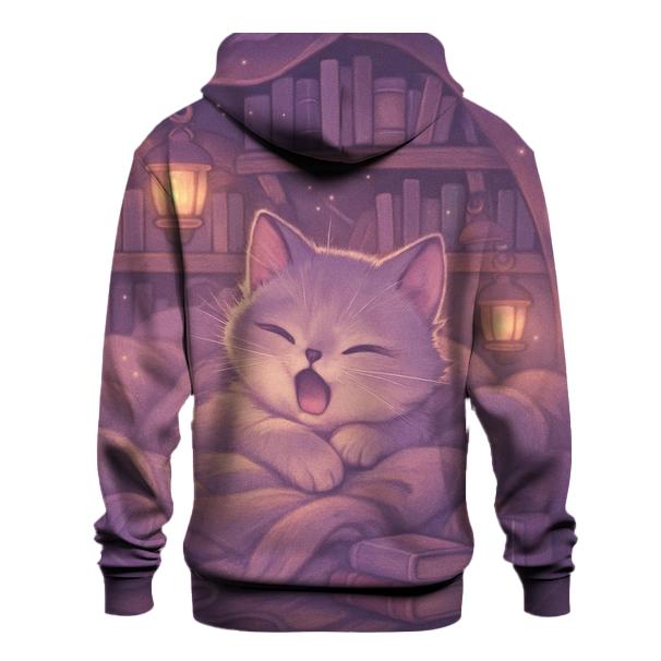 Lavender Library Blanket Purrs zip-up hoodies
