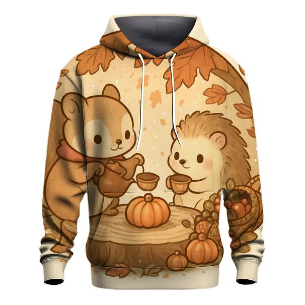 Woodland Harvest Tea Party Under Maple Canopy heavyweight hoodies