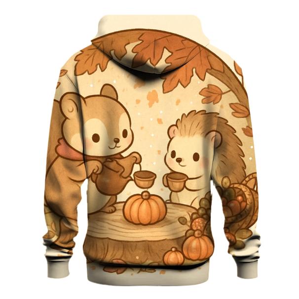 Woodland Harvest Tea Party Under Maple Canopy heavyweight hoodies