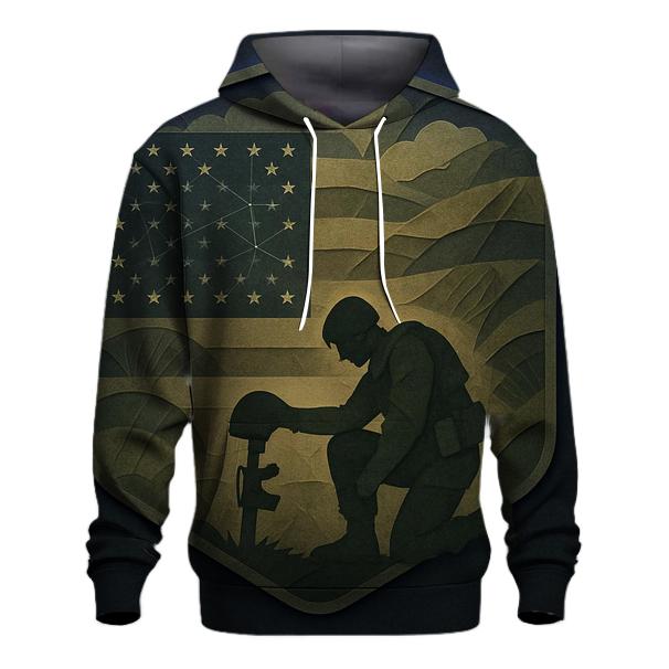Constellation Flag Camouflage Collage Of Service lightweight hoodies