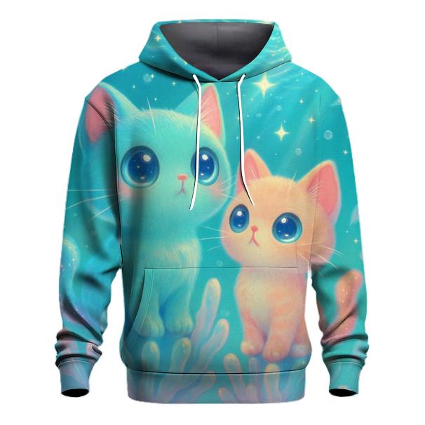 Crystal Reef Starwatch Kittens lightweight hoodies