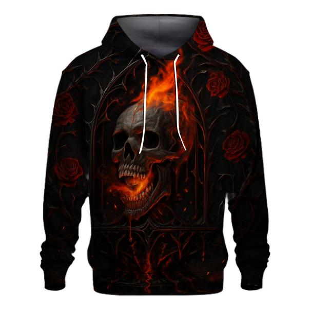 Infernal Bloom Of The Thorned Reliquary embroidered hoodies