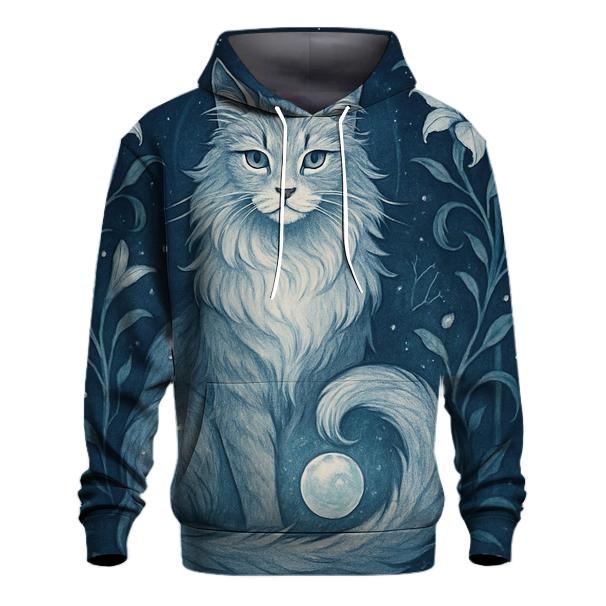 Moonlit Garden Guardian Cat hoodie trends