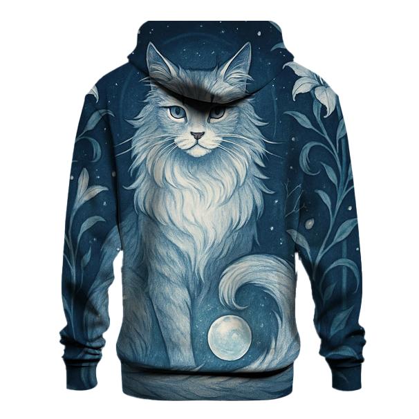 Moonlit Garden Guardian Cat hoodie trends